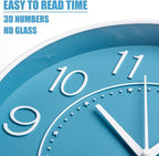 HZDHCLH 10 inch Small Wall Clocks Battery Operated, Silent Non Ticking Modern - Image 3