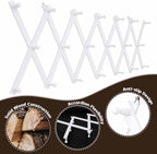 SCUNDA Wall Rack with 20 Hooks, Wooden Wall Expandable Coat Rack - Image 2