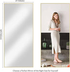Koonmi 64"x21" Floor Mirror Full Length, Bedroom Floor Body Mirror - Image 8