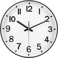 Wall Clocks Battery Operated, 12 Inch Non Ticking Digital Wall Clock, Silent by MABPEDO