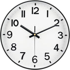 Modern Wall Clock, 10 Inch Digital Wall Clocks Battery Operated, Round Non by MABPEDO