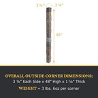 AZ Faux High-Density Polyurethane Faux Stone Flush Outside Corner - Image 3