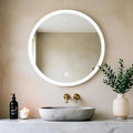 20 Inch Round LED Bathroom Mirror by Unknown