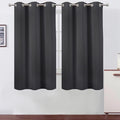 LEMOMO Dark Grey Thermal Blackout Curtains/38 x 63 Inch/Set of 2 Panels Room by Lemomo