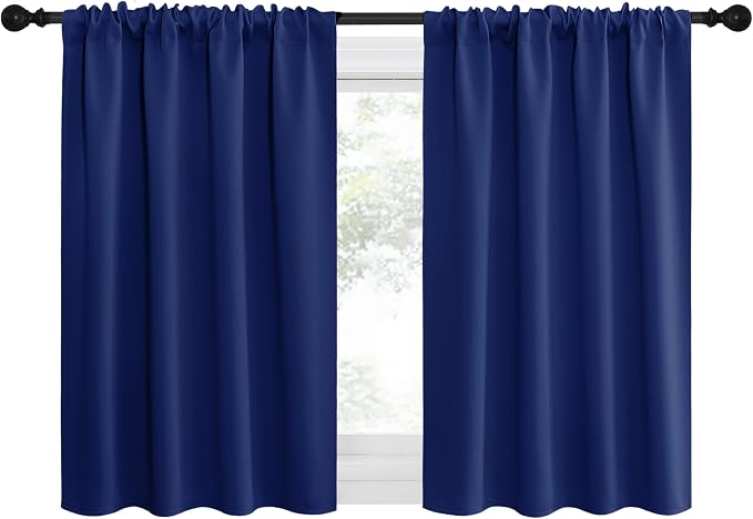 NICETOWN Kitchen Curtains, Short Blackout Drapes, 34 in x 40 in, Thermal by NICETOWN