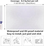 Arthome 11.8"x100" White Contact Paper, Peel and Stick Matte Wallpaper - Image 7