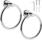 SetSail Towel Holder for Bathroom Wall 2 Packs Towel Ring Stainless Steel Heavy by SetSail