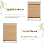 LUCKUP Cordless Bamboo Roman Blinds Shades - Image 5
