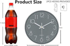 Silent Wall Clocks Battery Operated 8 Inch, Analog Wall Clock - Image 3