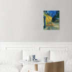 Van Gogh Canvas Wall Art: Café Terrace at Night Oil Painting Picture - Image 6