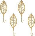 MOROBOR 4Pcs Decorative Leaves Iron Hooks by MOROBOR