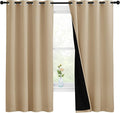 NICETOWN Bedroom Full Blackout Curtain Panels, Super Thick Insulated Window by NICETOWN