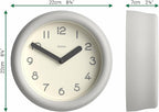 JONES CLOCKS® Fuze wall Clock | Small Round Clock | Gray | Playful Modern Design - Image 3