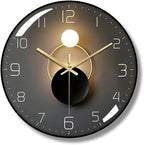 ErgoCar Silent Modern Art Deco Metallic Wall Clock by Ergocar