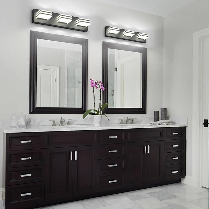 Black Vanity Lights 3 Light Bar Light - Image 5