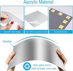 16"x 12"x 4Pcs Acrylic Mirror Sheet, Flexible Non Glass Full Length Full Body - Image 3