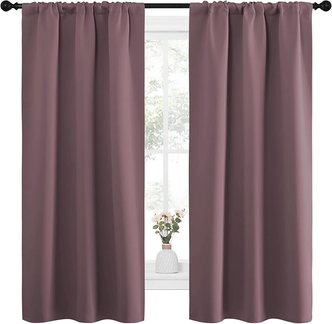 NICETOWN Bedroom Curtains for Kids Room, Window Treatment Thermal Insulated - Image 2