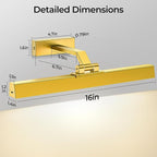 Afyuol Picture Lights Wall Light 16in CCT Gallery Light | Battery Operated - Image 7