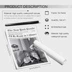Vintage Newspaper Wall Art Trendy Black and White Aesthetic Posters Funny I'll - Image 2
