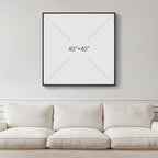 Large Framed Black and White Abstract Wall Art - Image 3