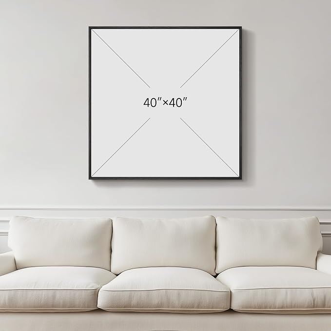 Extra Large Framed Neutral Abstract Wall Art - Image 3