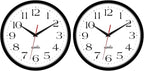 HIPPIH 2 Pack Silent Wall Clock, 10 Inch Non Ticking Quiet Digital Sweep by HIPPIH
