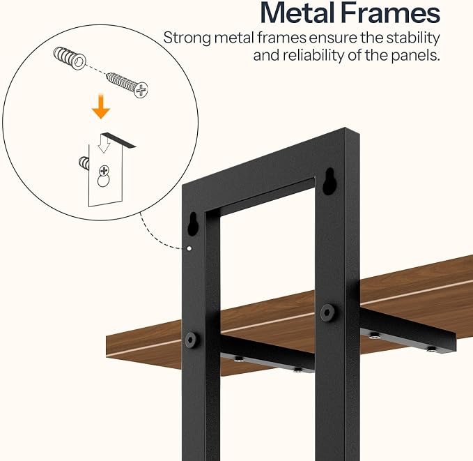 HOOBRO Floating Shelves, 15 Inch Wall Shelf Set of 3, Wall Mounted Storage - Image 6