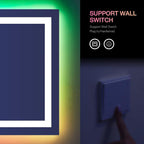 LOAAO 84X32 Inch RGB LED Bathroom Mirror - Image 6