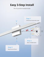 Combuh 2 Pack LED Vanity Lights Bar 24 Inch Bathroom Light Fixtures 14W IP44 - Image 5