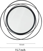 2 Set. Circle Mirrors for Wall Decor for Living Room Bedroom Bathroom Entryway - Image 6