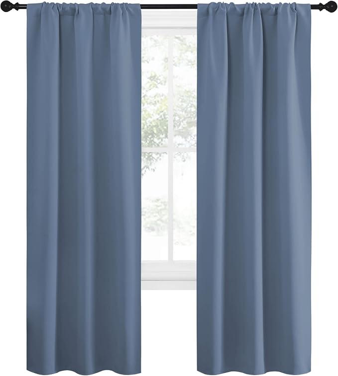NICETOWN Blackout Curtains for Living Curtains, Home Decoration Solid Thermal - Image 2