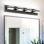 SOLFART Bathroom Light Fixtures, 4 Lights Modern LED Vanity Lights Over Mirror - Image 2