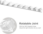 Ralbay 52" Modern Chrome Vanity Lights 8 Lights Acrylic Stainless Steel LED - Image 2