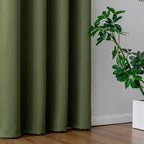 IGEMAEVE Olive Green Curtains 84 Inch Length 2 Panels Set, Light Filtering - Image 5