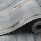 Wood Grain Peel and Stick Floor Tiles – 11.8” Width, Full Roll Length of 118" – by auxua