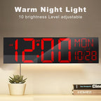 JALL 30" Large Digital Wall Mount Clock - Image 8