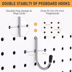 INCLY 48x36 Inch Metal Peg Board Kit - Image 6
