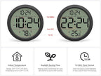 Digital Wall Clock with Date, Indoor Temperature, Battery-Operated Digital Clock - Image 5