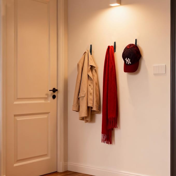 10 Pack Wall Hooks for Hanging, Heavy Duty Metal Coat Hooks Wall Mount - Image 5