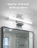 Combuh Modern Bathroom Light Fixtures Over Mirror 5 Colors Adjustable, Chrome - Image 8