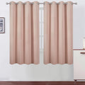LEMOMO Blush Blackout Curtains 52 x 63 Inch Length/Set of 2 Curtain by Lemomo