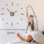 Presentime & Co Large Frameless DIY Wall Clock - Image 5