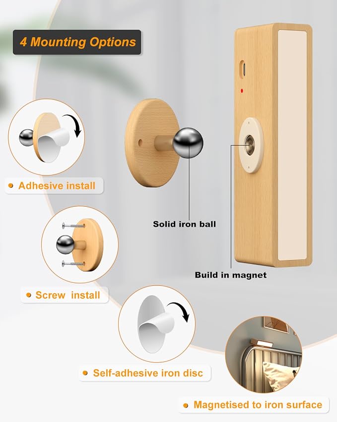 DetarZinLED Battery Operated Wall Sconces Set of 2, Rechargeable Wall Lights - Image 5