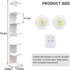 Fixwal Wall Decor 7 Tier Wall Shelf Unit Floating Shelves - Image 3
