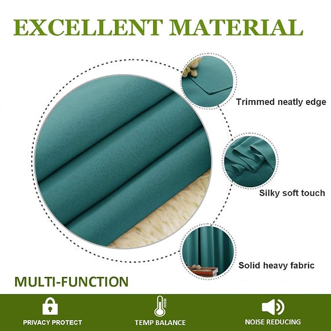 NICETOWN Room Divider Curtain Screen Partitions, Premium Heavyweight Blackout - Image 4