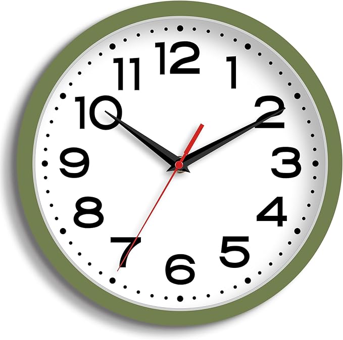 Roymnie Wall Clock Silent Non-Ticking Modern Clock Battery Operated 8 Inch by Unknown