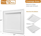 WOWSTAR 12-Pack 24"x24" Drop Ceiling Tiles, Waterproof Glue up Ceiling Panels - Image 5