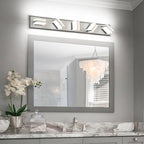 SOLFART 5 Light Bathroom Vanity Light, Brushed Nickel Vanity Lighting Fixtures - Image 2
