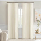 MIULEE Birch Back Tab Blackout Curtains 90 Inches Long 2 Panels Set - Image 9