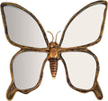 Dragonfly Wall Mirror Decor, Butterfly Art Wall Mirrors, Retro Gold Resin by Unknown